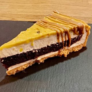 Tarta de pistacho crocante