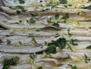 Ración de boquerones en vinagre