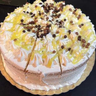 Tarta de limón y chocolate blanco