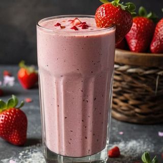 Smoothie leche y fresas