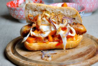 Bocadillo de salchichas