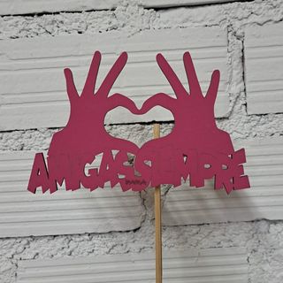 CARTEL "Amigas para siempre"