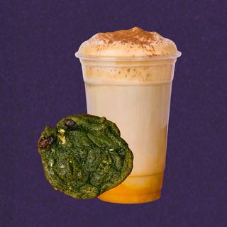 Combo Cookie de Matcha y Chocolate + Spice Latte de calabaza