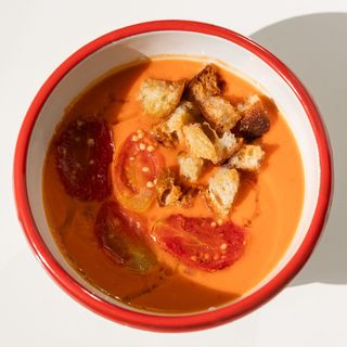 Gazpacho con toppings