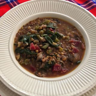 Guiso de lentejas con verduras