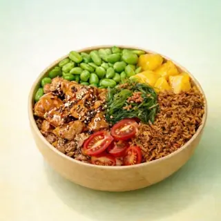 Poke pollo teriyaki