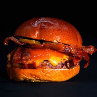 Cheese bacon burger