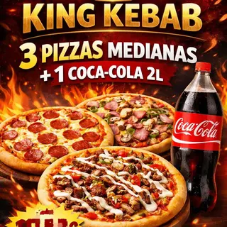 3 pizza mediana