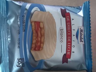 Alfajor chocolate blanco