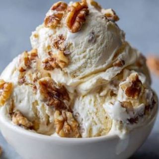 Helado con nueces