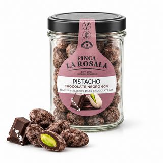 Pistacho Chocolate Negro 60 por ciento · Tarro 90 g