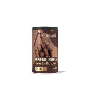 Rollitos de Barquillo con Vacao y Avellana
