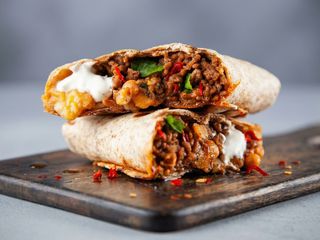 Menú taco de carne picada