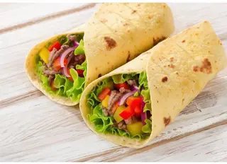 Menú taco vegetal