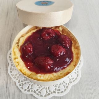 Tarta de queso fresa Madera