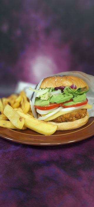 Hamburguesa veggie de espinacas