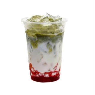 Iced Matcha Strawberry Latte