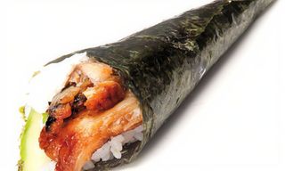 Temaki de anguila con aguacate (1 pza.)