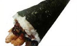 Temaki de pollo crujiente y aguacate (1 pza.)