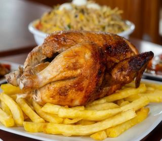 Pollo asado entero