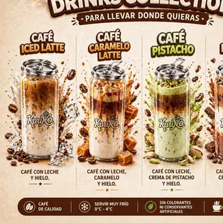 Capuchino frío caramelo