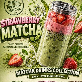 Matcha con leche y hielo