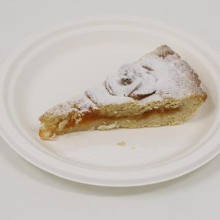 Tarta de melocotón (crostata)
