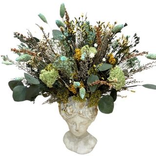 Busto Diana Flores Preservadas Secas