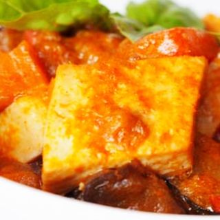 Tofu con salsa curry