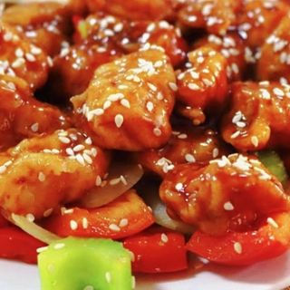 Pollo Crujiente Con Salsa Teriyaki