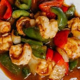 Langostinos Con Salsa Picante