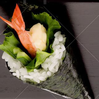 Temaki langostinos cocidos 