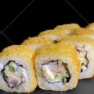 Tempura uramaki langostinos cocidos
