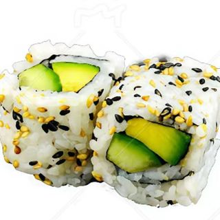 Uramaki de sésamo con aguacate