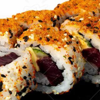 Uramaki picante con atún (8 Uds)