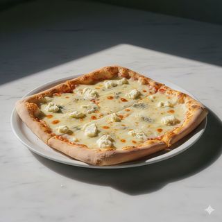 Pizza cuatro quesos (28 cm.)