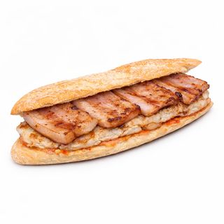 Bocata lomo con beicon