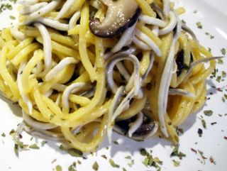 Spaguetis de marisco
