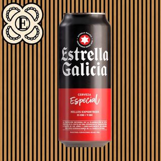 Cerveza Estrella Galicia lata 330 ml.