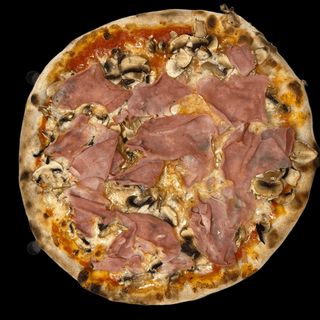 Pizza prosciutto e funghi