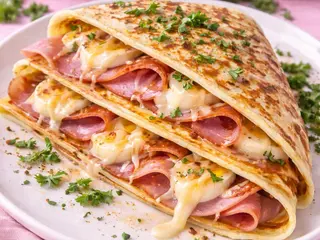 Crepes Saludable de Jamòn y Queso