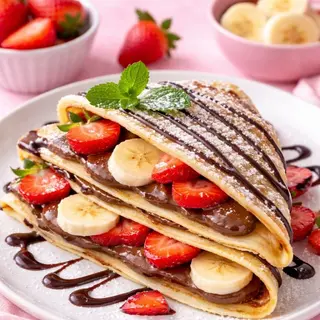 Crep Nutella, fresa y banana