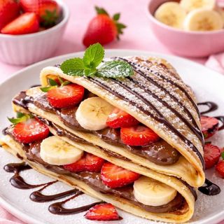 Crep  Nutella, fresa y banana