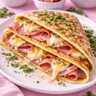 Crep salado Jamón y queso