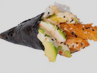 Temaki de Gamba frita