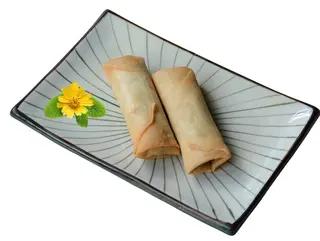 306.rollito de gamba con mango 2pcs