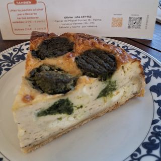 Tarta espinaca y queso de cabra