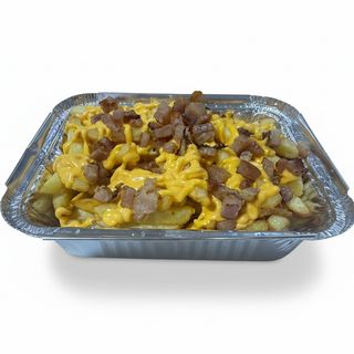 Patatas Fritas con Bacon y queso