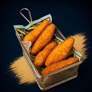 Ración de fingers de pollo con patatas