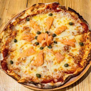 Pizza salmón